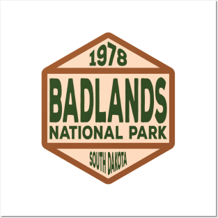 Badlands National Park badge Posters and Art